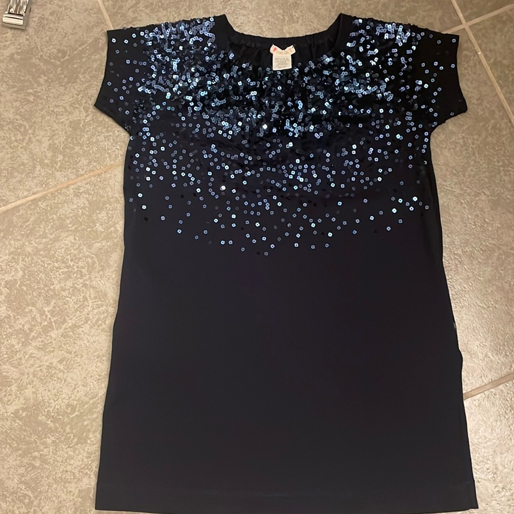 Sparkly blue long shirt